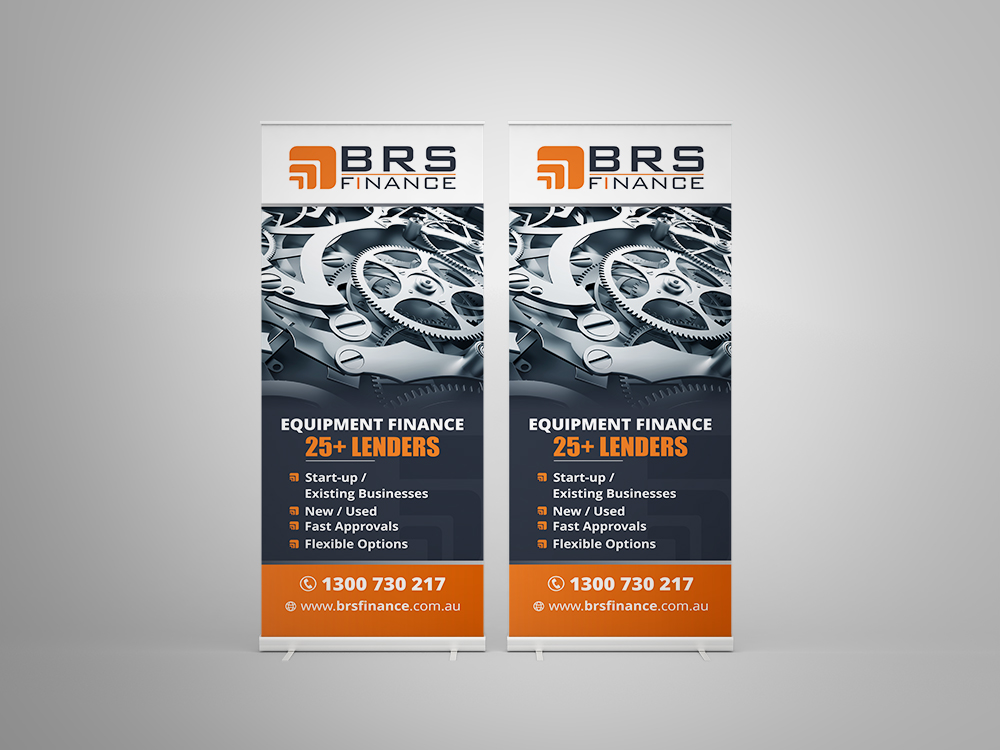 Bold Serious Finance Signage Design For Business Rental
