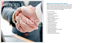 Recently launched Investment banking and Corporate Advisory firm focused and experienced  on Selling | Brochure Design by foo
