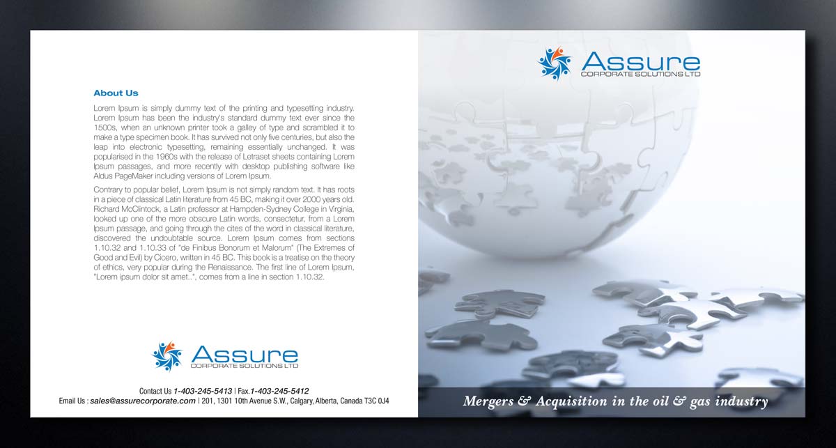 Brochure Design by theblueart for this project | Design #2601853