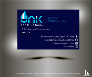 Business Card Design by Rohan Alexander for this project | Design: #2652420