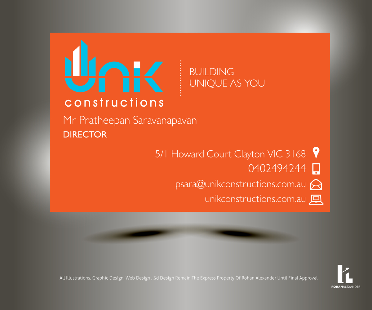 Business Card Design by Rohan Alexander for this project | Design #2652640