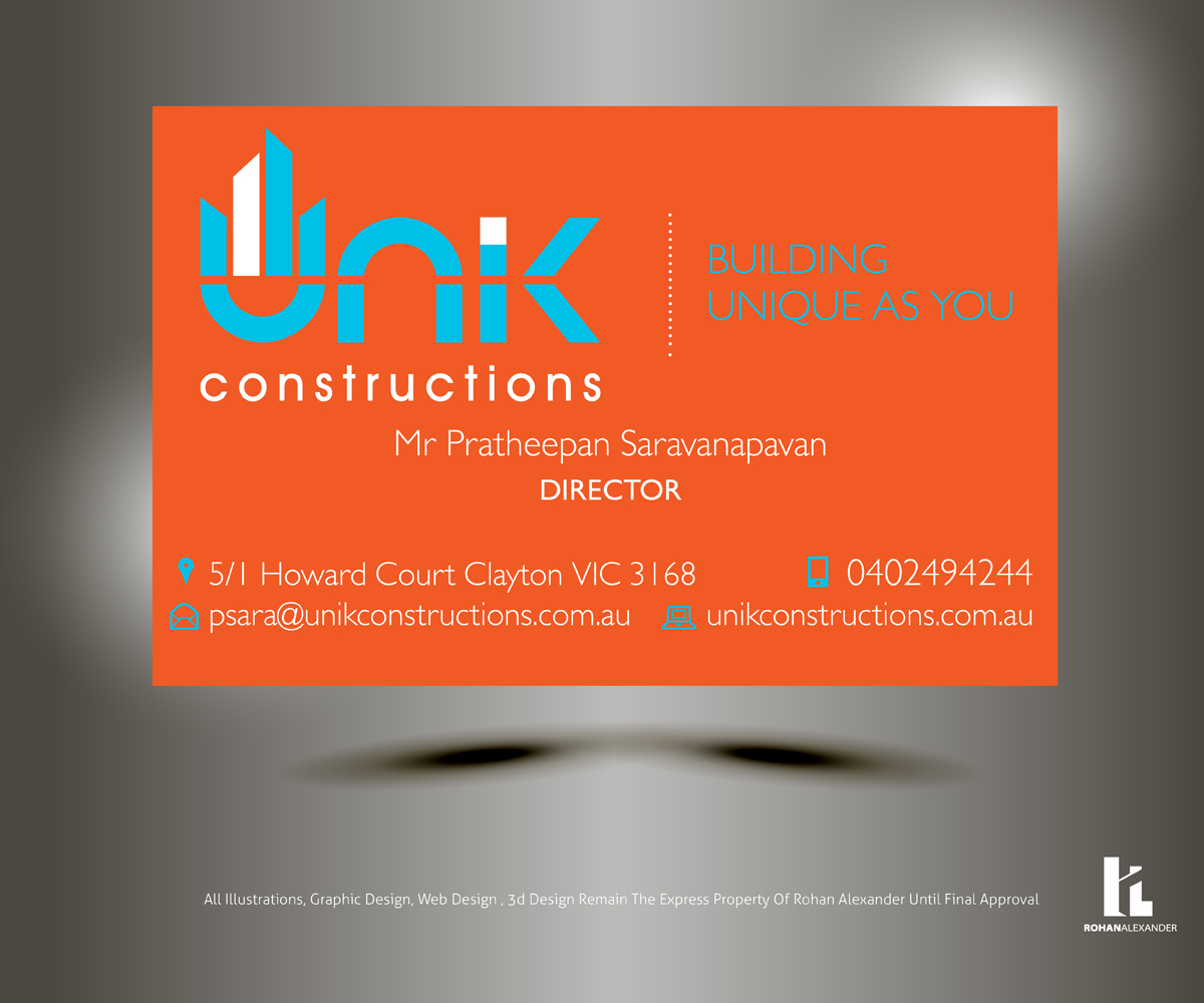 Business Card Design by Rohan Alexander for this project | Design #2652646