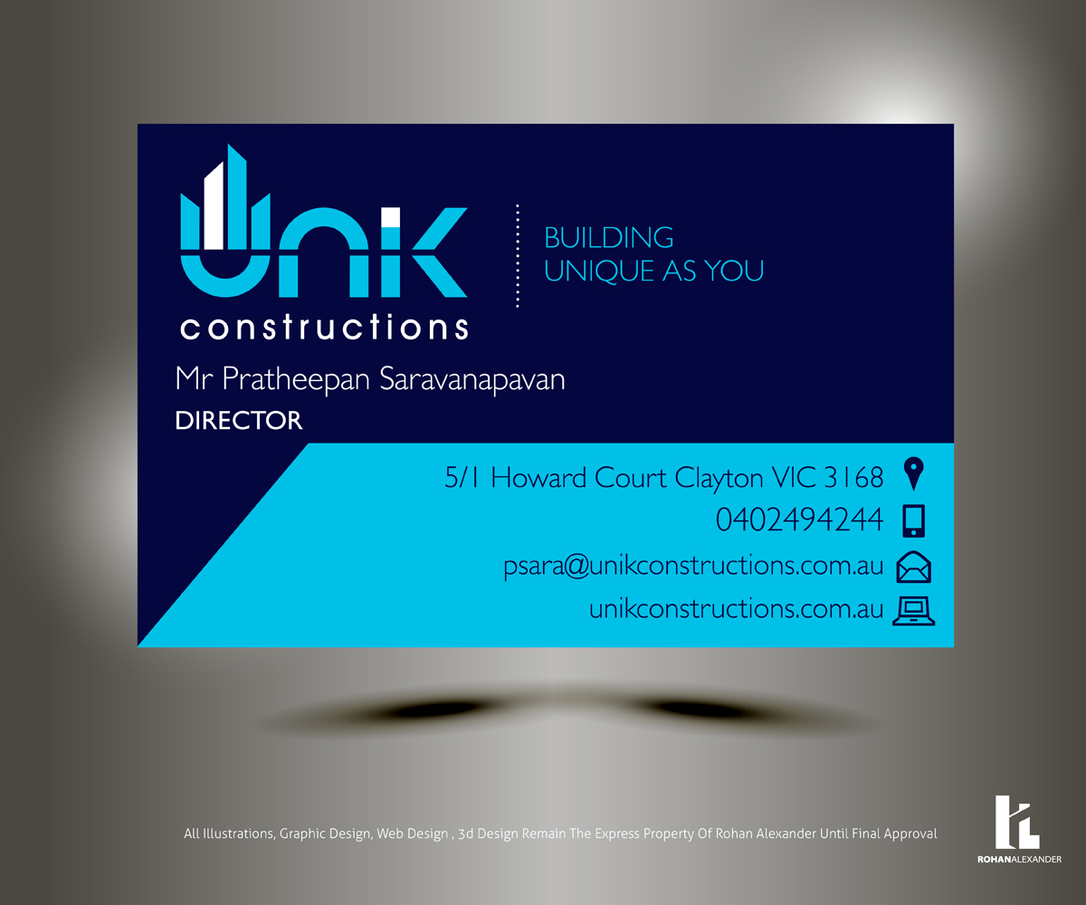 Business Card Design by Rohan Alexander for this project | Design #2652653