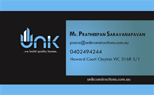 Business Card Design by dharshan daron for this project | Design: #2637048