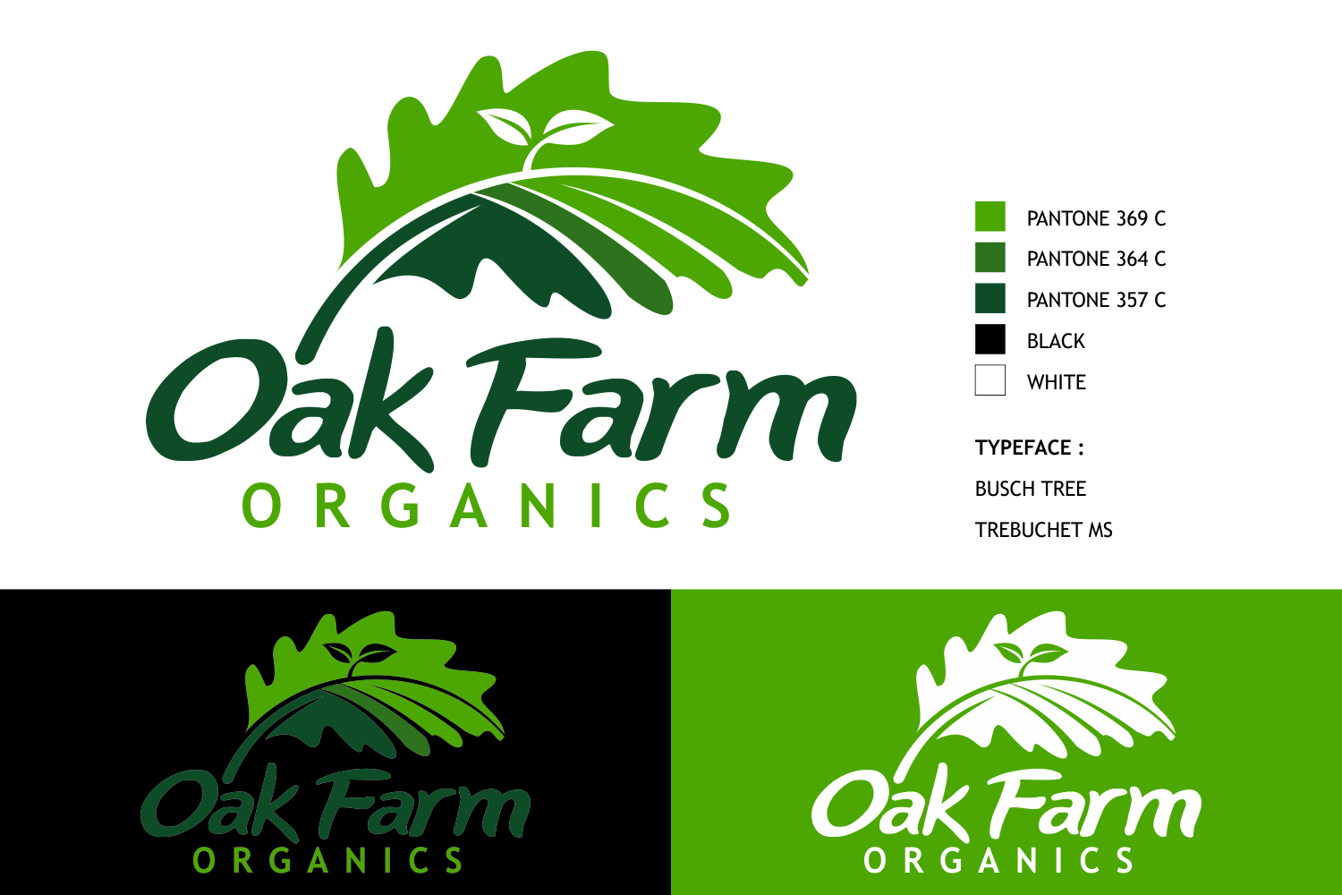 Logo Design by Gigih Rudya for Oak Farm Organics | Design #17772625