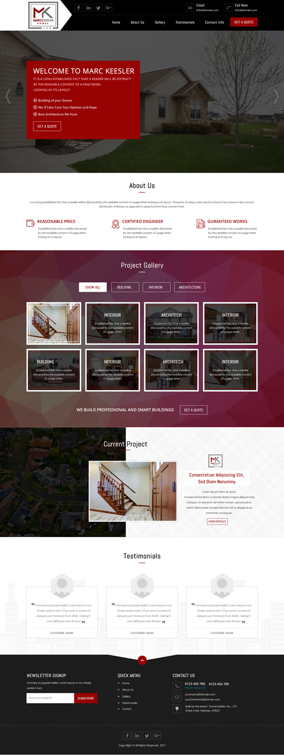 Web Design by SONA for Marc Keesler Homes, LLC | Design #15835122
