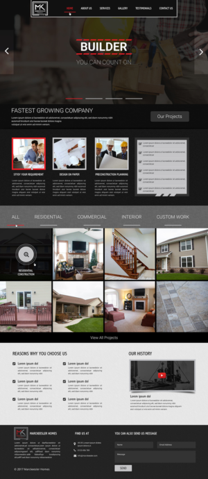 Diseño Web por Anooshaa para Marc Keesler Homes, LLC | Diseño #15808010