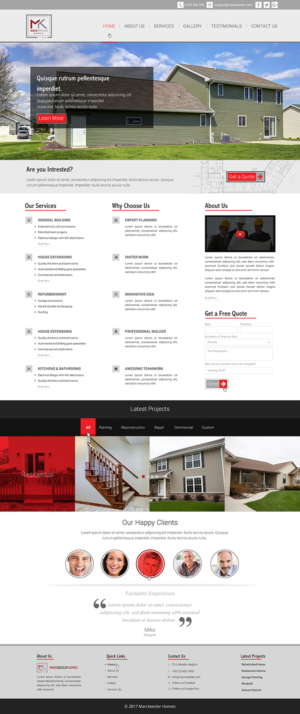 Web Design by Anooshaa for Marc Keesler Homes, LLC | Design: #15818076