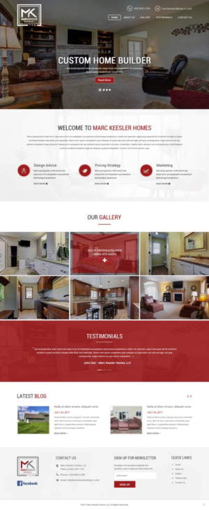 Web Design by pb for Marc Keesler Homes, LLC | Design: #15555622