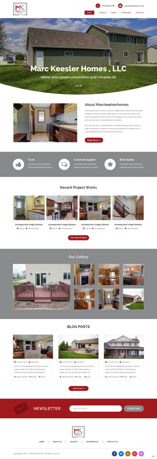 Diseño Web por pb para Marc Keesler Homes, LLC | Diseño #15558950