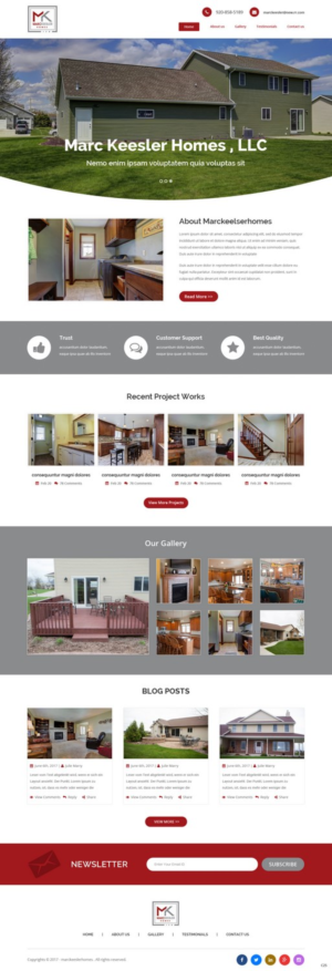 Web Design by pb for Marc Keesler Homes, LLC | Design: #15558950