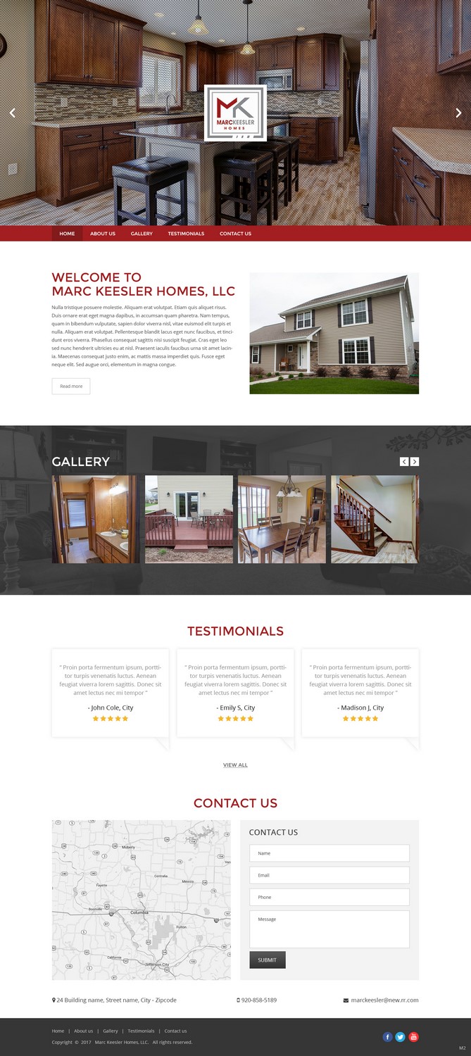 Diseño Web por pb para Marc Keesler Homes, LLC | Diseño #15558951
