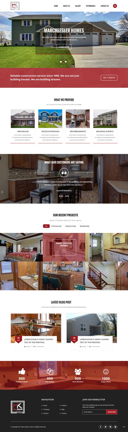 Web-Design von pb für Marc Keesler Homes, LLC | Design #15565902