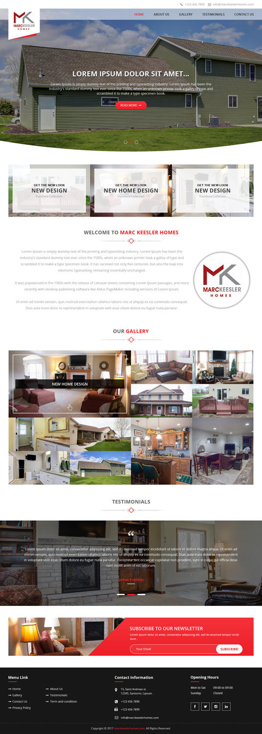 Diseño Web por sakshiinfoway para Marc Keesler Homes, LLC | Diseño #15583652