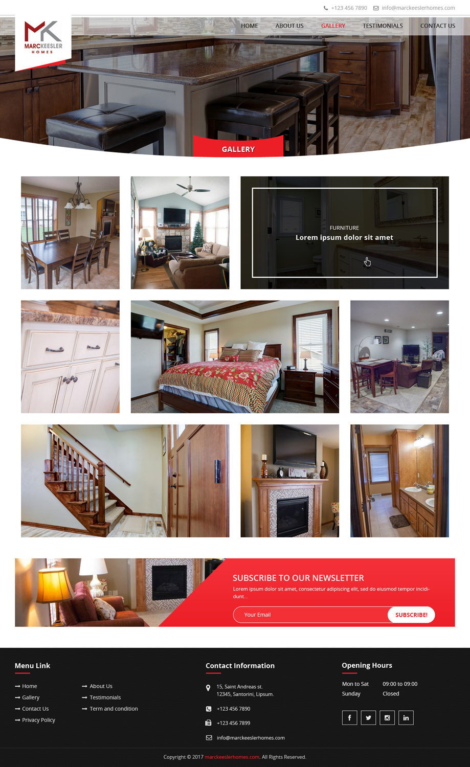 Web Design by sakshiinfoway for Marc Keesler Homes, LLC | Design #15614591