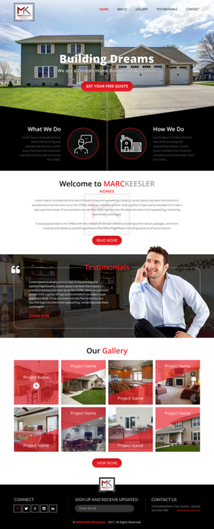 Web Design by rightway for Marc Keesler Homes, LLC | Design: #15639400