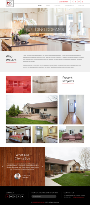 Web Design by rightway for Marc Keesler Homes, LLC | Design: #15639417