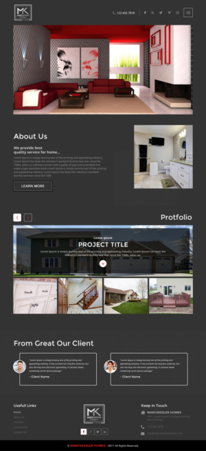 Web Design by rightway for Marc Keesler Homes, LLC | Design: #15639422