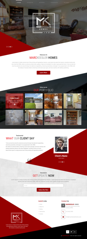 Web Design by rightway for Marc Keesler Homes, LLC | Design: #15639486