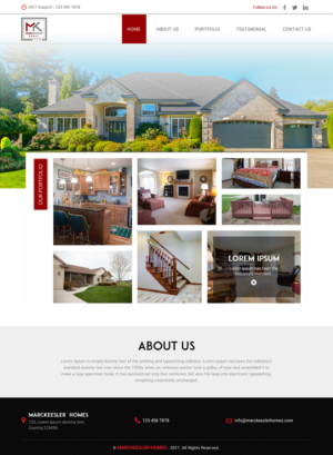 Web Design by rightway for Marc Keesler Homes, LLC | Design: #15639487