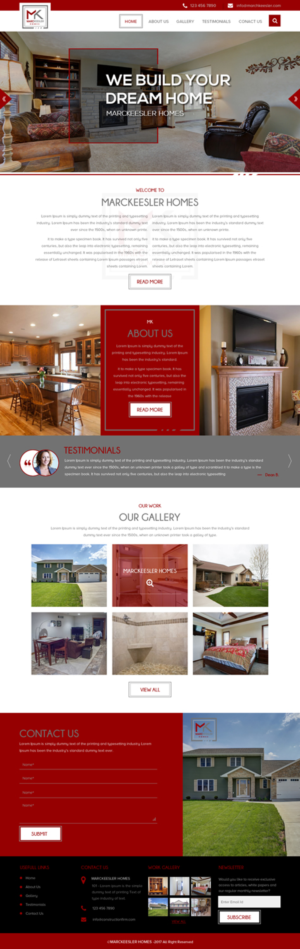 Web Design by rightway for Marc Keesler Homes, LLC | Design: #15639488