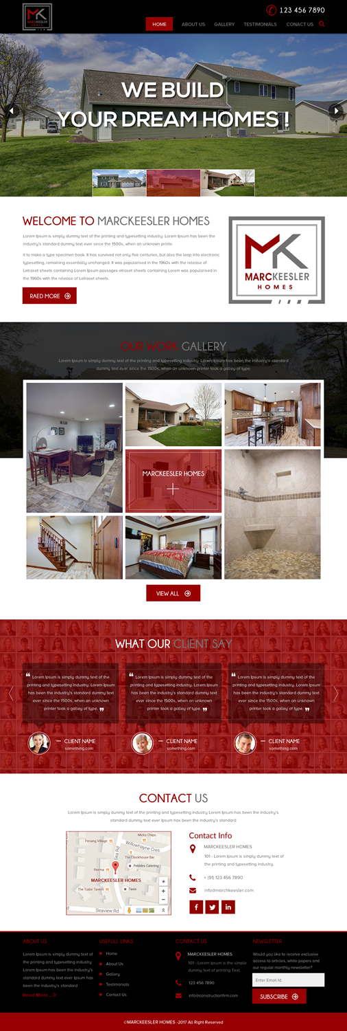 Diseño Web por rightway para Marc Keesler Homes, LLC | Diseño #15639489