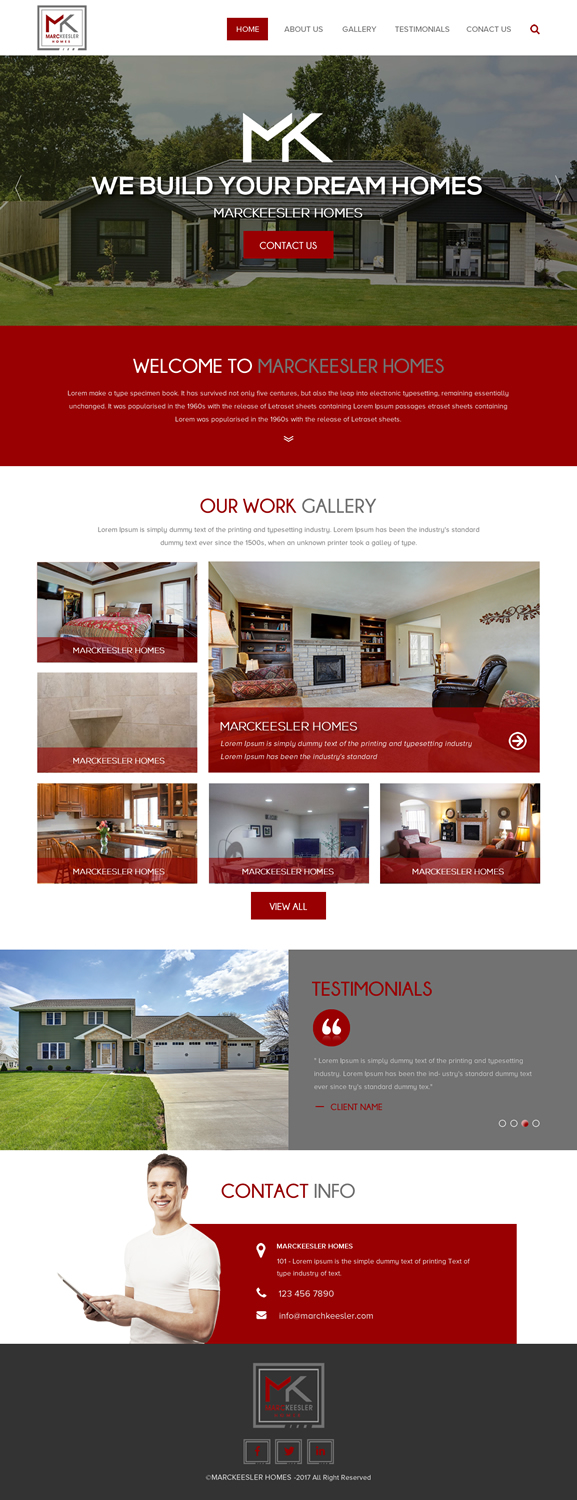 Diseño Web por rightway para Marc Keesler Homes, LLC | Diseño #15639490