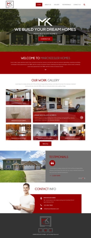 Web Design by rightway for Marc Keesler Homes, LLC | Design: #15639490