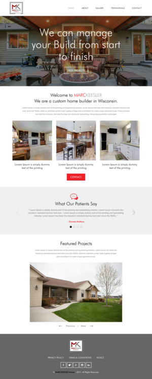 Web Design by rightway for Marc Keesler Homes, LLC | Design: #15639499