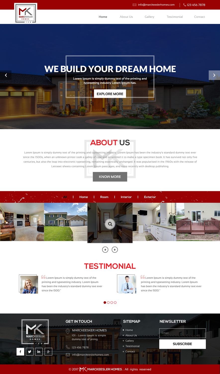 Diseño Web por rightway para Marc Keesler Homes, LLC | Diseño #15639505