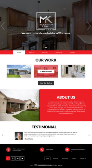 Web Design by rightway for Marc Keesler Homes, LLC | Design: #15639534
