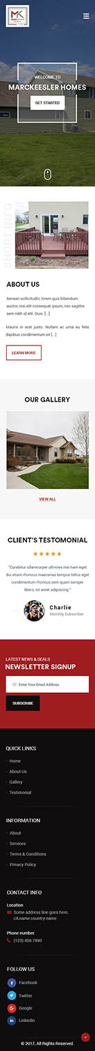 Diseño Web por zxsolutions para Marc Keesler Homes, LLC | Diseño #15585359