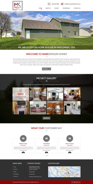 Web Design by Creative Design for Marc Keesler Homes, LLC | Design: #15579478