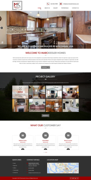 Web Design by Creative Design for Marc Keesler Homes, LLC | Design: #15579481