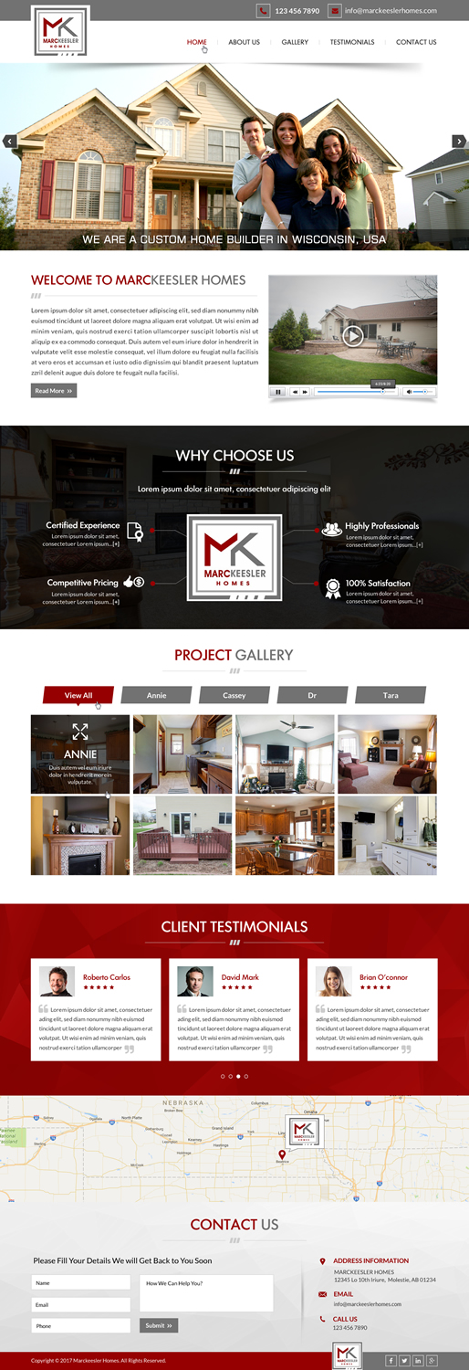 Web Design by Creative Design for Marc Keesler Homes, LLC | Design #15579485