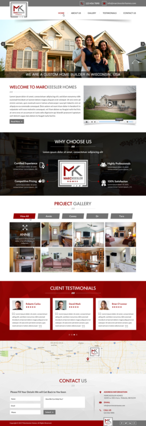 Web Design by Creative Design for Marc Keesler Homes, LLC | Design: #15579485