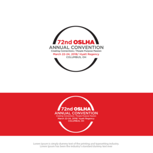 72nd OSLHA Annual Convention/ Creating Connections: People Purpose Passion/ March 22-24, 2018/ Hyatt Regency, Columbus, OH  | Logo Design by groomfox