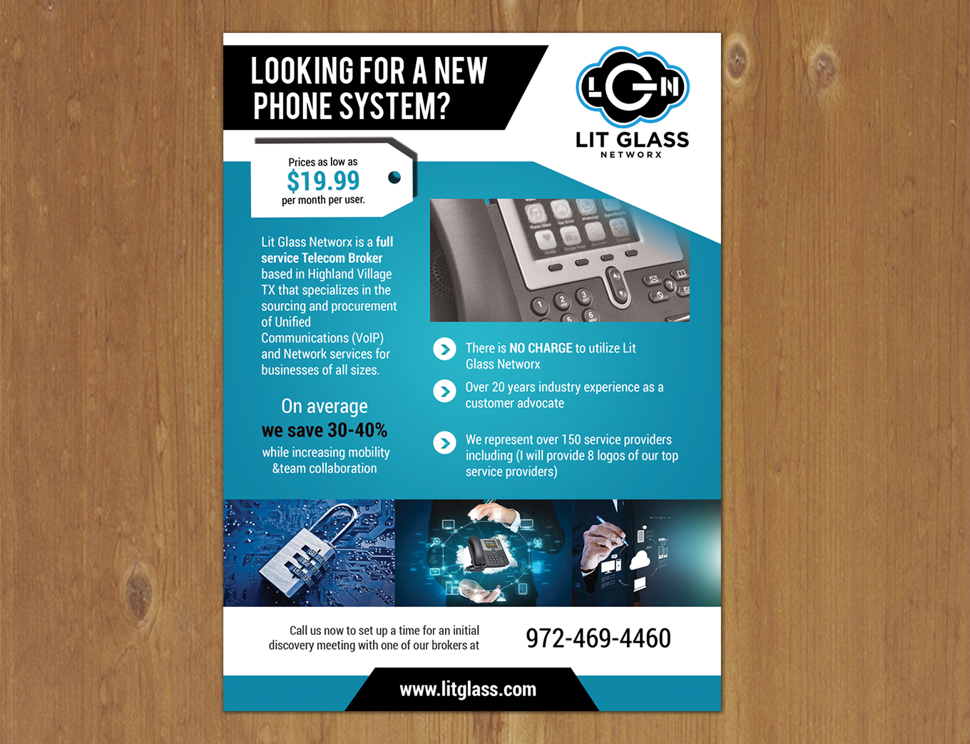 Flyer Design by MNM for Lit Glass Networx | Design #15557225