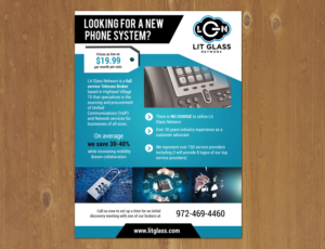 Flyer Design by MNM for Lit Glass Networx | Design: #15557225