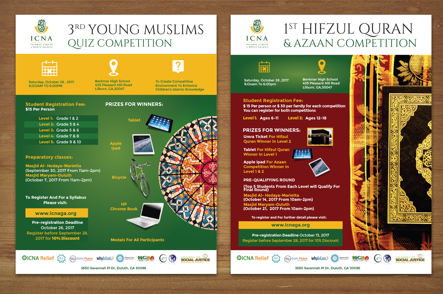 Flyer Design by MNM for ICNA | Design #15590473