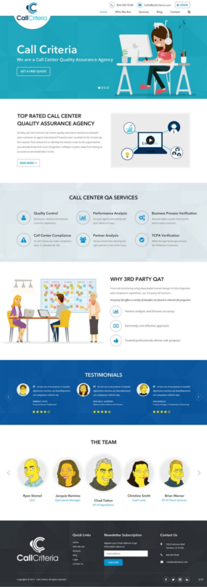 Web Design by pb for Call Criteria | Design: #16376480