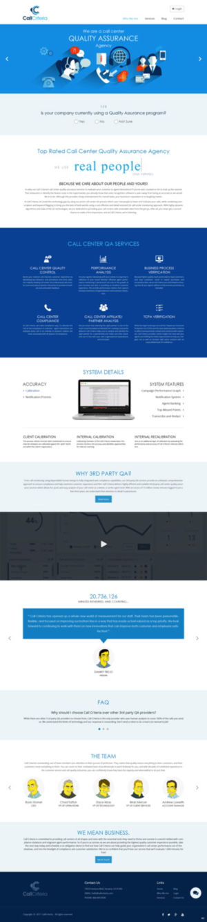 Web Design by pb for Call Criteria | Design: #16376510