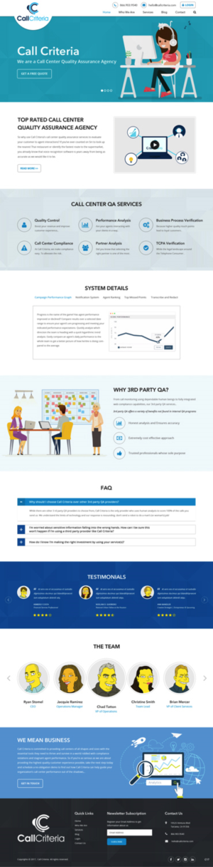 Web Design by pb for Call Criteria | Design: #16395241