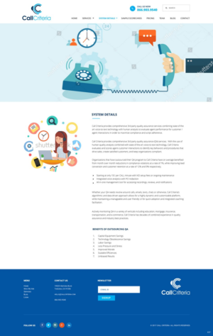 Web Design by pb for Call Criteria | Design: #16461629