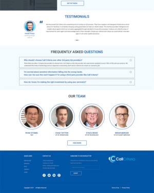 Web Design by nagesh.tembhekar for Call Criteria | Design: #16461005