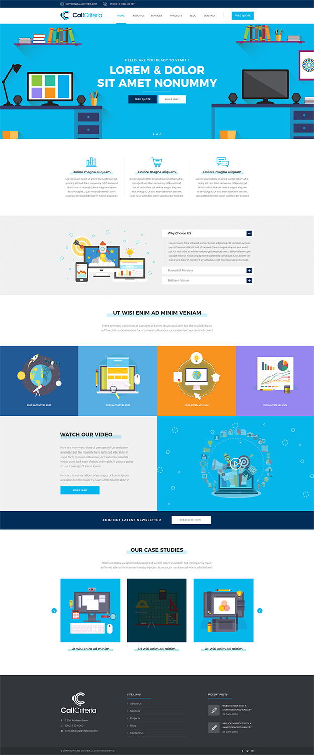 Web Design by NineTwoEleven Media for Call Criteria | Design #16430271