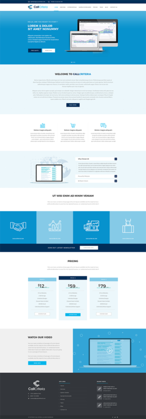 Web Design by NineTwoEleven Media for Call Criteria | Design: #16463896