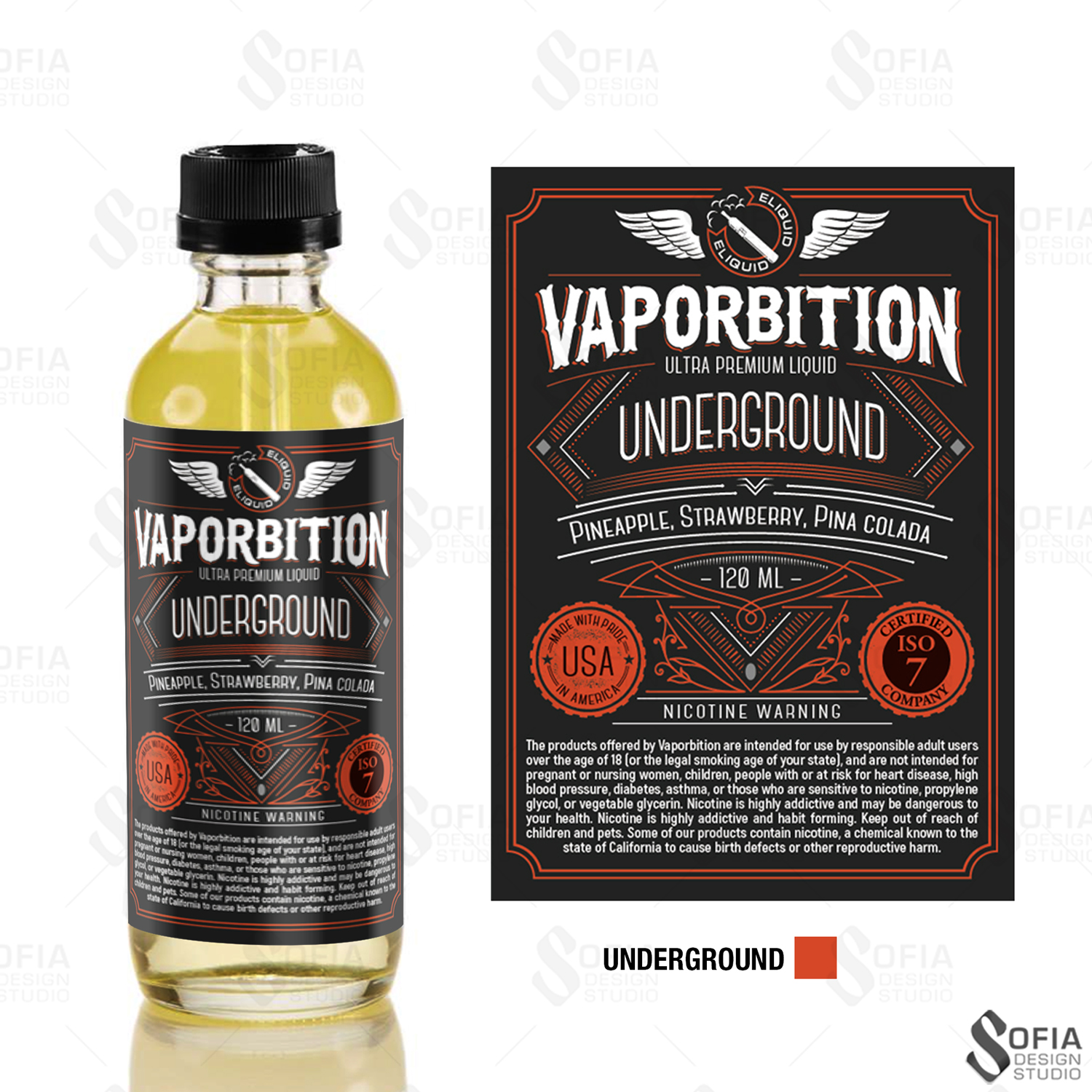 Diseño de Etiqueta por SofiaDesignStudio para PB Vapors Inc | Diseño: #15664991