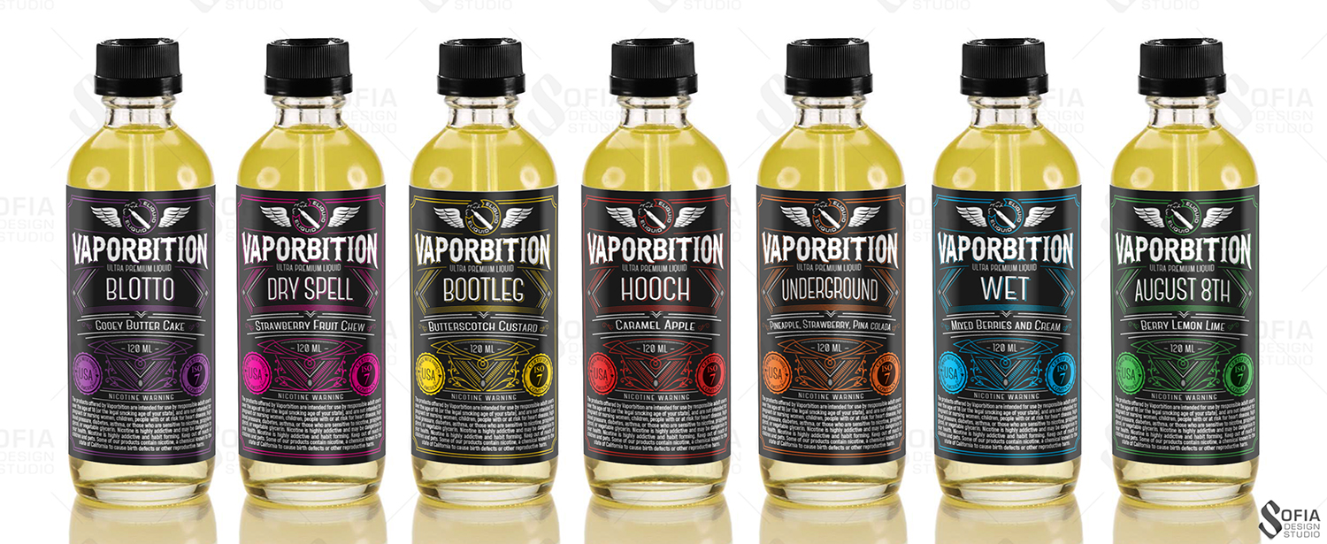 Label Design by SofiaDesignStudio for PB Vapors Inc | Design #15688752
