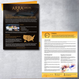 Flyer Design by uk for Audit Risk and Regulatory Advisors | Design: #15550265